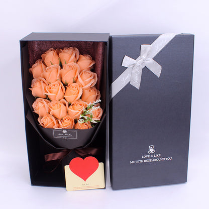 Gift Bundle Gift Box Creative Cross-border Gift Soap 18 Bouquet Soap Rose Flower