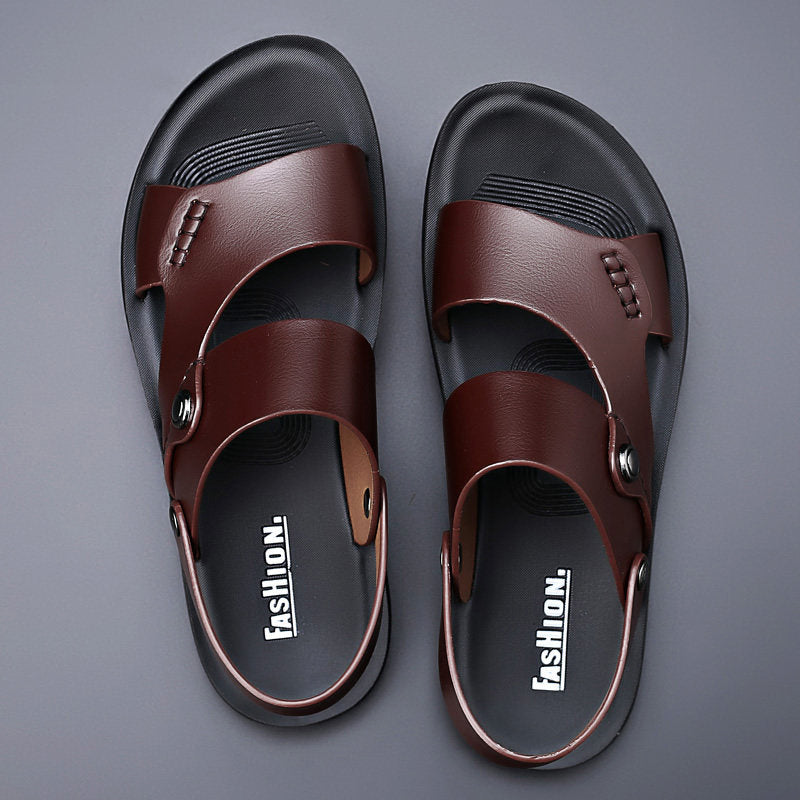 Sandal For Outdoor Driving Sandals - Brown - Men's Sandals - Carvan Mart