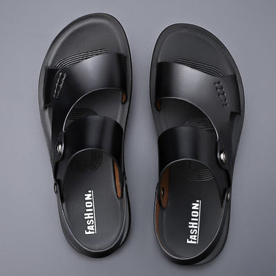 Sandal For Outdoor Driving Sandals - Black - Men's Sandals - Carvan Mart