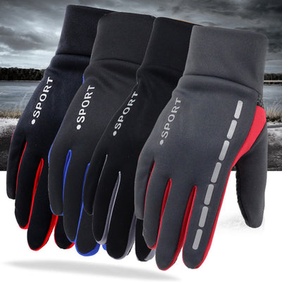 Outdoor Driving Men's Sports Fitness Autumn And Winter Cycling Gloves - Carvan Mart