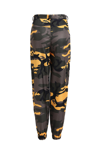 Durable Camouflage Denim Harem Pants - Stylish and Flexible Workwear - Carvan Mart
