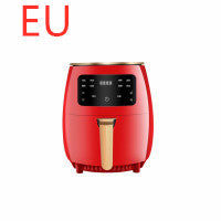 220V Smart Air Fryer without Oil Home Cooking 4.5L Large Capacity Multifunction Electric Professional-Design - Red EU - Air Fryers - Carvan Mart