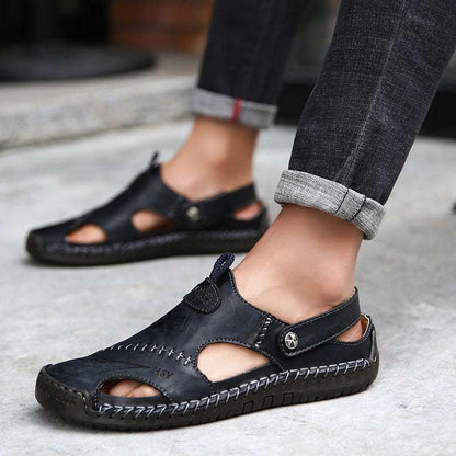 Genuine Leather Roman Summer Sandals For Men