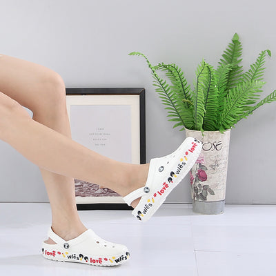 Women's Clog Comfortable Crocs Breathable Shoes - Carvan Mart