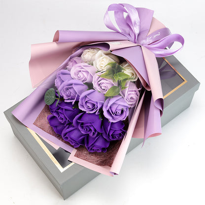 Gift 18 Rose Soap Bouquet Gift Box