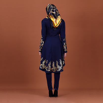 Middle Eastern Muslim Women's Wear Pure Color Dress - Carvan Mart Ltd