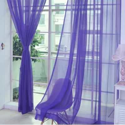 Curtains Solid Tulle Modern Curtains For Living Room Transparent Tulle Curtains Window Sheer For The Bedroom - Carvan Mart