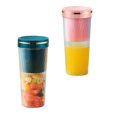 Portable Blender Mini Home Fruit Juicer Cup Wireless USB Electric Fruit Juice Machine - Carvan Mart