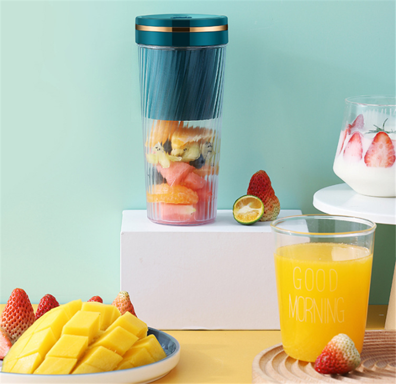 Portable Blender Mini Home Fruit Juicer Cup Wireless USB Electric Fruit Juice Machine - Carvan Mart