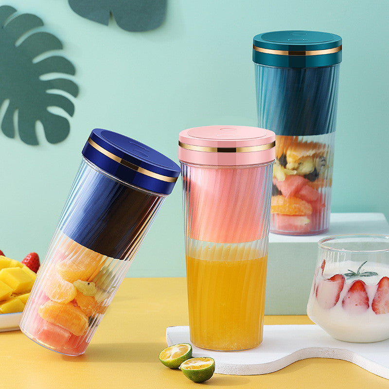 Portable Blender Mini Home Fruit Juicer Cup Wireless USB Electric Fruit Juice Machine - Carvan Mart