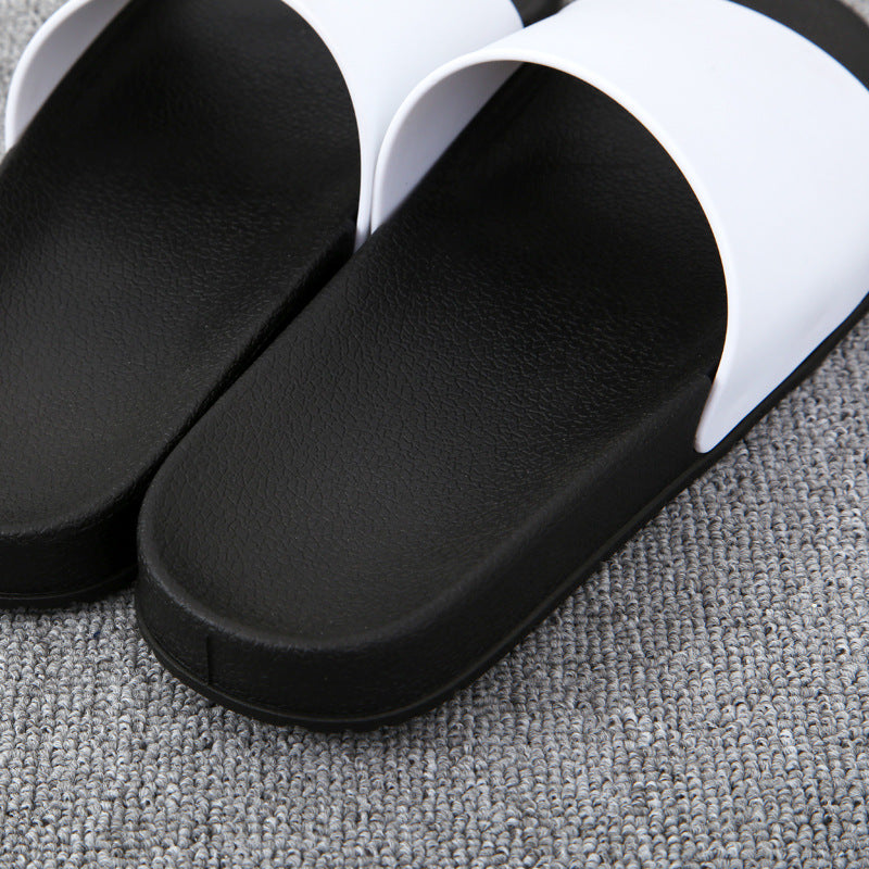 Shoes for Men Slippers Summer Home Slippers Men Black White Fashion Brand Men Shoes Non-slip Slides Men Luxury Designers Slides - Carvan Mart