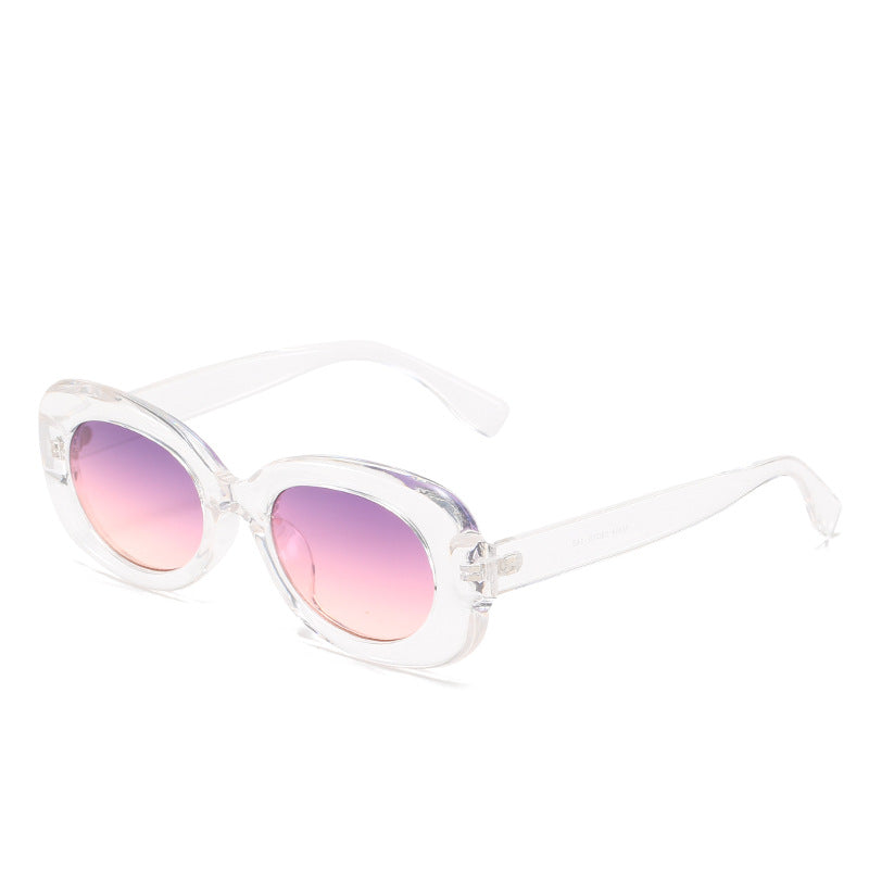 Sunglasses Women Oval Fashion Simple Sunglasses - Carvan Mart