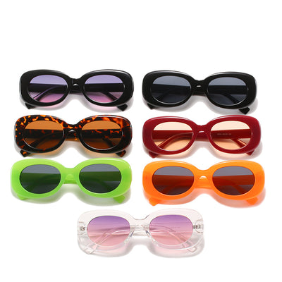 Sunglasses Women Oval Fashion Simple Sunglasses - Carvan Mart