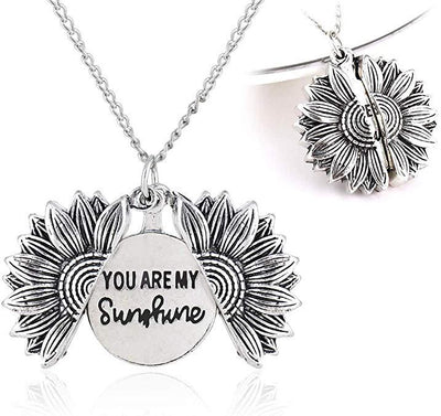 You Are My Sunshine Sunflower Necklace - White 1PCS - Necklaces - Carvan Mart