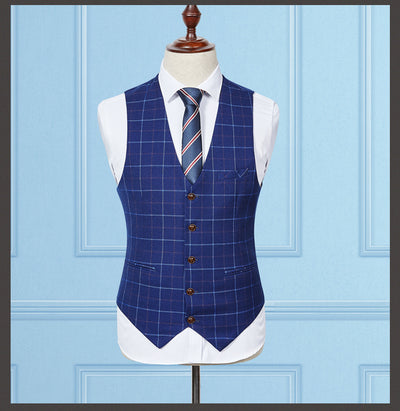 High Quality Men's Business Three Piece Suits - - Men Suits & Sets - Carvan Mart