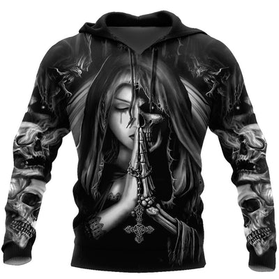 Trendy Graphic Print Sweatshirt Skull Anime 3D Sweatshirt - Carvan Mart