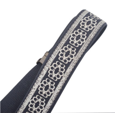 Creative Lazy Belt Fat Elastic Belt Men And Women Outdoor Sports Elastic Invisible Belt Vintage Print No Buckle Stretch Plus Belt - Carvan Mart