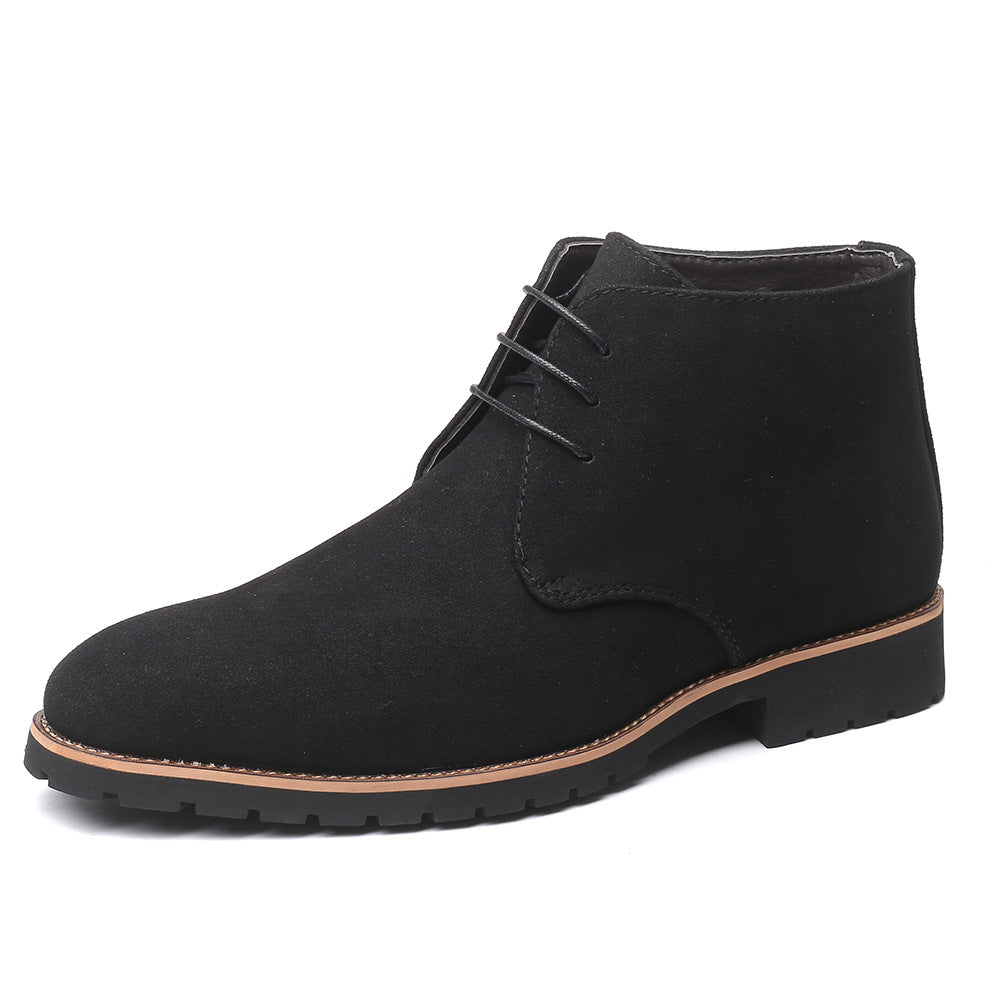 Pointed casual leather boots - Carvan Mart