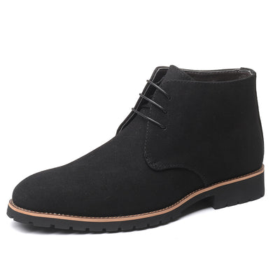 Pointed casual leather boots - Carvan Mart