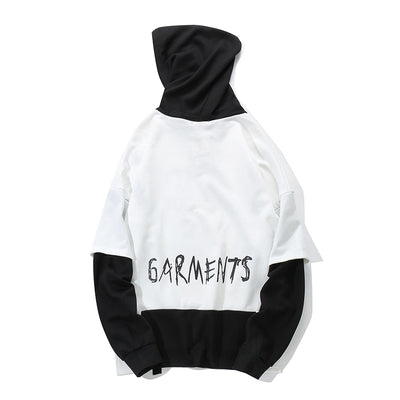 Fashionable Varsity Hoodies Graffiti Oversize Hoodies Round Neck Cotton Hoodie Urban Streetwear Hoodies - - Men's Hoodies & Sweatshirts - Carvan Mart