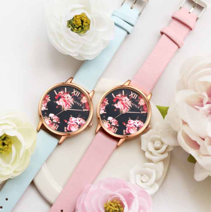 High Quality Fashion Leather Strap Rose Gold Women Watch Casual Love Heart Quartz Wrist Watch Women Dress Ladies Luxury Watches - - Women's Watches - Carvan Mart