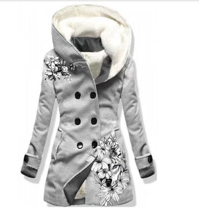 European And American-style Mid-length Women's Solid Color Temperament Commute Coat - Carvan Mart