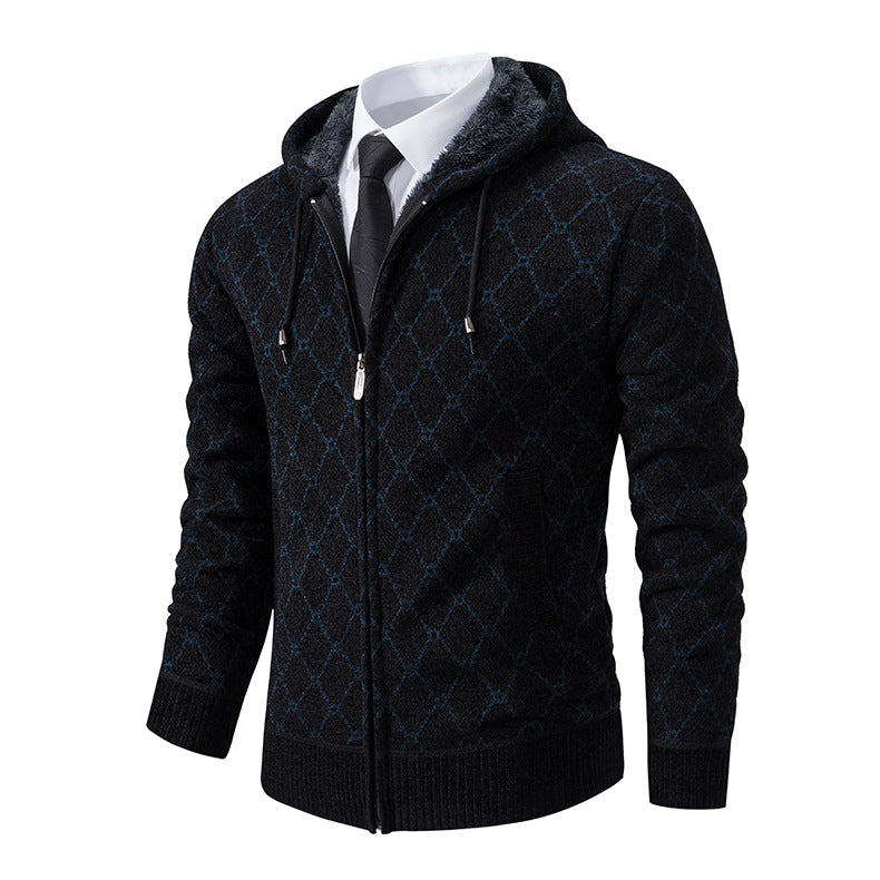 Men's Hooded Jumper Fashion Casual Trend Sweater - Carvan Mart