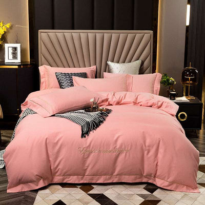 Brushed bedding - Pink - Bedding Sets - Carvan Mart