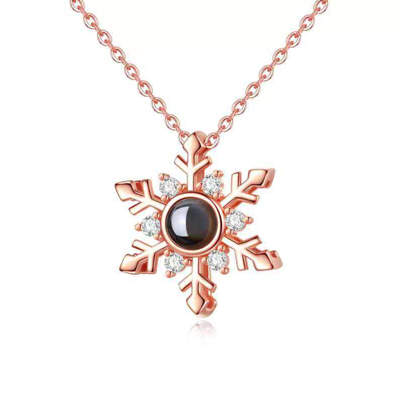 Snow Projection Necklace For Women - Carvan Mart