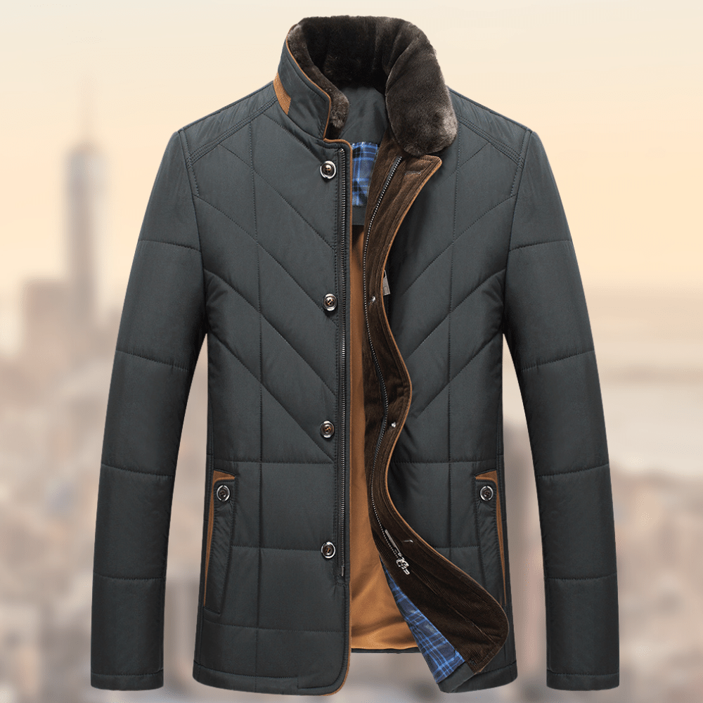 Middle-aged And Elderly Padded Jacket Father Clothes - Dark green - Men's Jackets & Coats - Carvan Mart