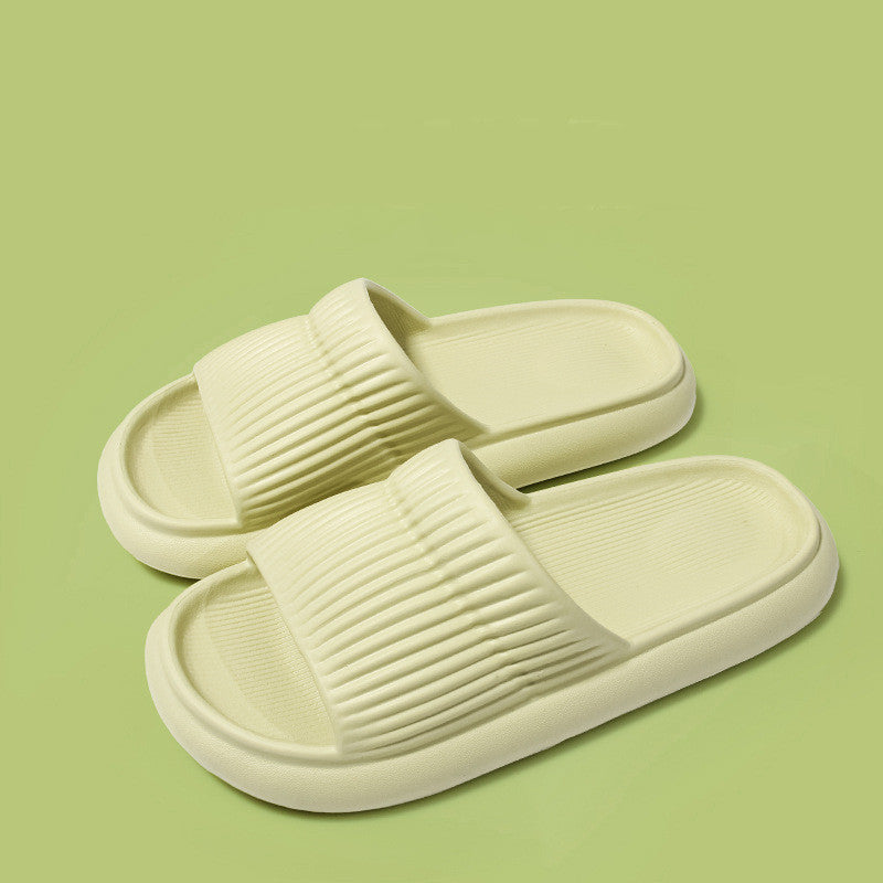 Home Slippers Women Men House Shoes Non-slip Bathroom Slippers - Green - Women's Slippers - Carvan Mart