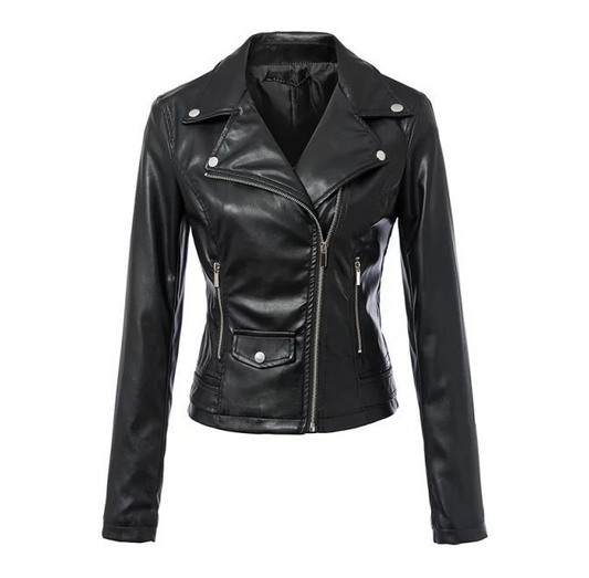 Leather coats Motorcycle Jacket Black Outerwear leather PU Jacket - Carvan Mart Ltd