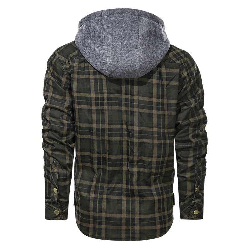 Men Warm Jacket Fleece Thick Winter Detachable Hoodies Jackets
