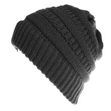 Mixed Color Knitted Wool Hat Ladies Non-labeled Ponytail Hat - Carvan Mart