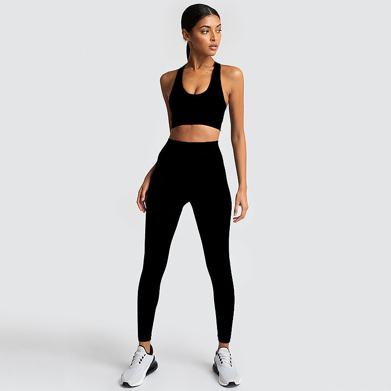 Seamless Gym Set Nylon Woman Sportswear - Carvan Mart