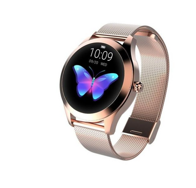 Heart Rate Monitoring Sports Step Smart Bracelet - Rose gold Steel strip - Women's Watches - Carvan Mart