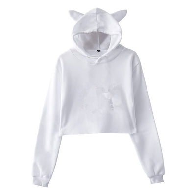 Sweatshirt Women Hoodie Pullover Clothes For Girls Streetwear Spring Long Sleeve Crop Top Hoodies - Carvan Mart