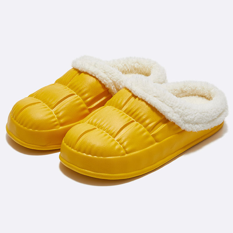 Fried Dough Twists Upper Down Cloth Wrapped Slippers - YellowA 40to41 - Women's Slippers - Carvan Mart