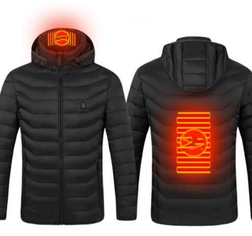 New Heated Jacket Coat USB Electric Jacket Cotton Coat Heater Thermal Clothing Heating Vest Men's Clothes Winter - Carvan Mart