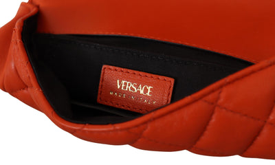 Versace Elegant Red Nappa Leather Crossbody Bag - - - Versace