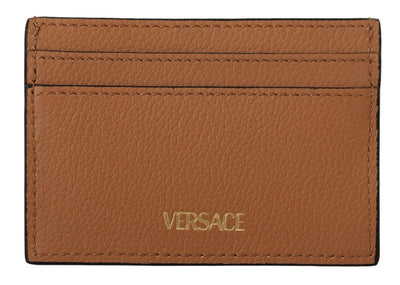 Versace Elegant Medusa Calf Leather Card Holder - - - Versace