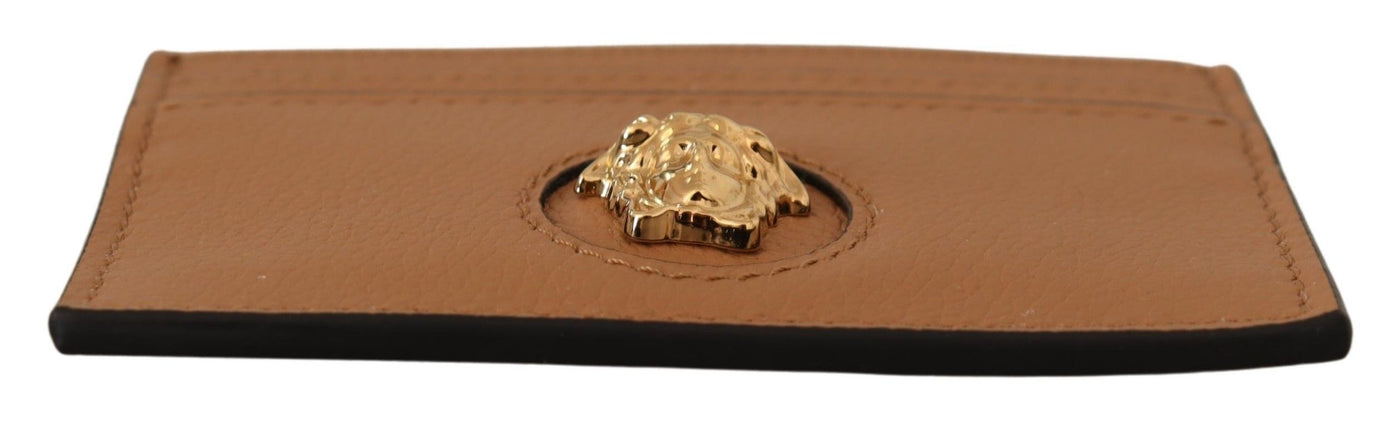 Versace Elegant Medusa Calf Leather Card Holder - - - Versace