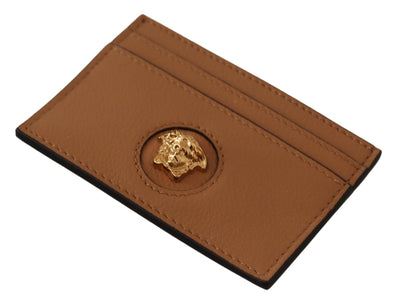 Versace Elegant Medusa Calf Leather Card Holder - - - Versace