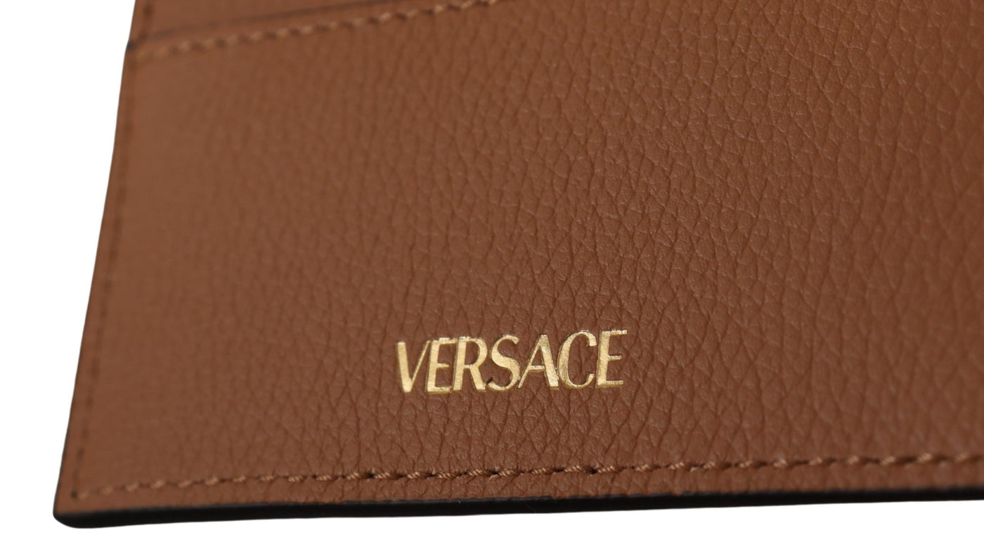 Versace Elegant Medusa Calf Leather Card Holder - - - Versace