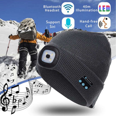 Bluetooth LED Hat Wireless Smart Headset Headphone - Carvan Mart