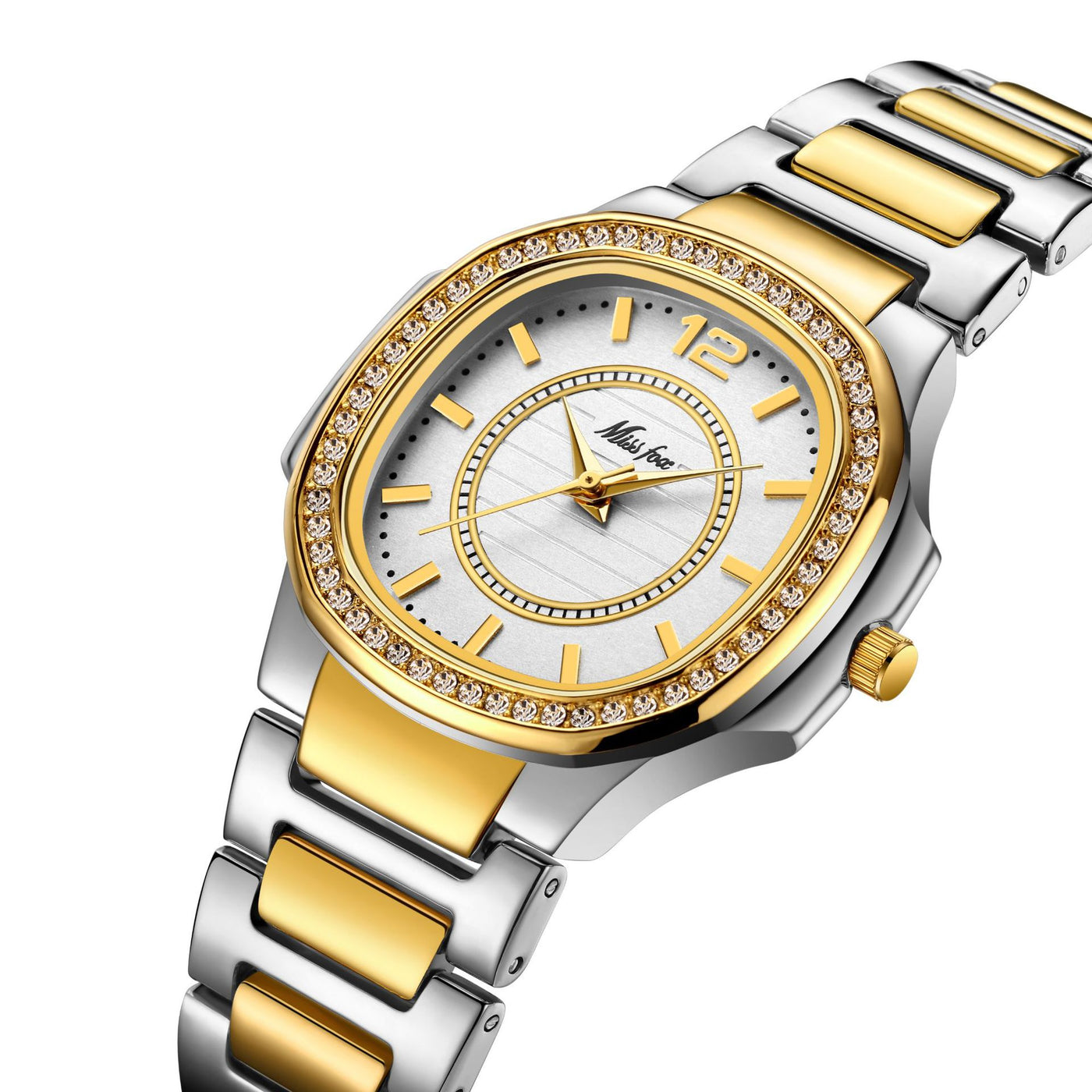 Diamond casual fashion ladies watch - Middle gold - Women's Watches - Carvan Mart