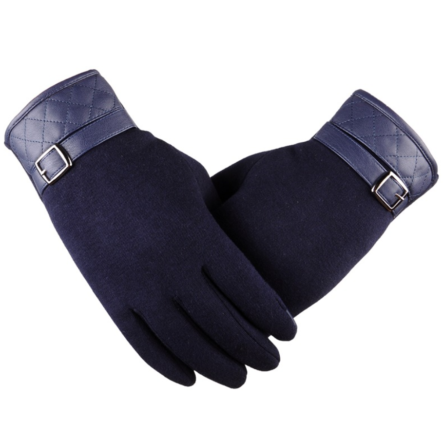 Winter touch screen gloves - Blue - Women Gloves & Mittens - Carvan Mart