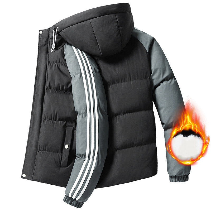 Men's Casual Warm Cotton Padded Jacket - - Men's Jackets & Coats - Carvan Mart