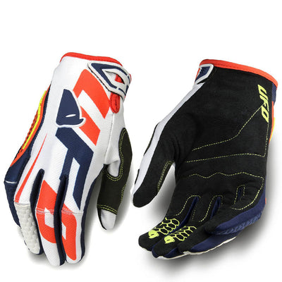 Motorcycle Cycling Bike Off-road Gloves Long Finger Breathable Gloves - White - Men's Gloves - Carvan Mart