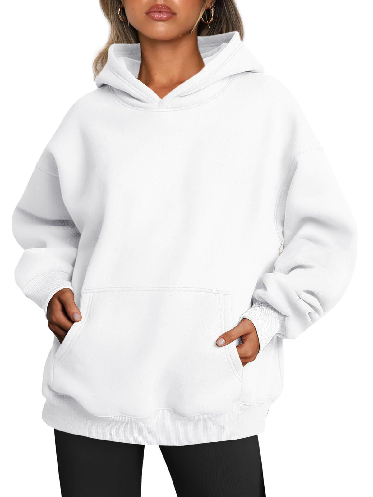 Women's Oversize Hoodies Fleece Loose Sweatshirts With Pocket Pullover Hoodies Sweater - Carvan Mart